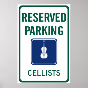 Cellist-Parken Poster