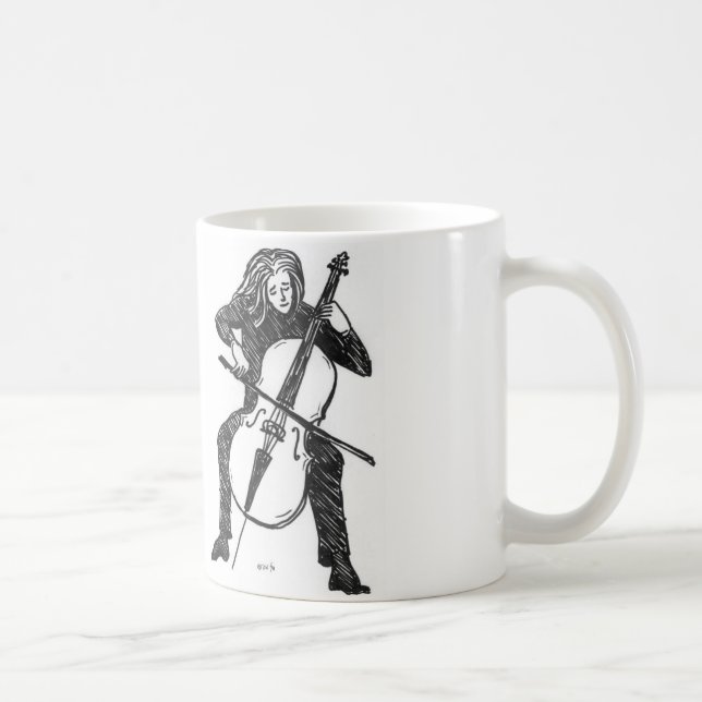 Cellist-Tasse Kaffeetasse (Rechts)