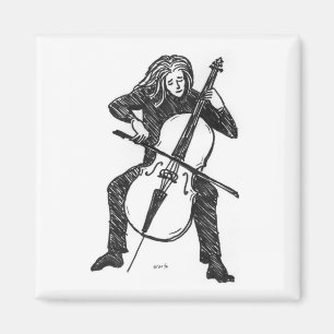 Cellistmagnet Magnet