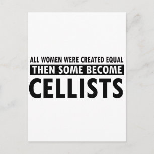 Cellists Musikdesigns Postkarte