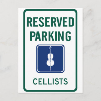 Cellists Parken Postkarte