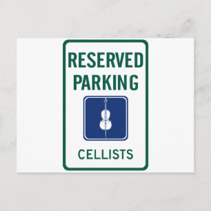 Cellists Parken Postkarte