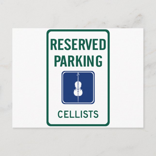 Cellists Parken Postkarte (Vorderseite)