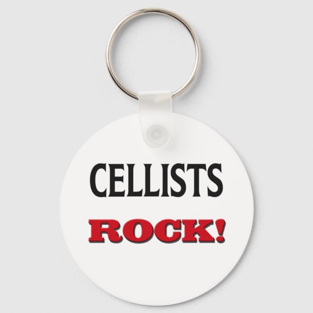 Cellists Rock Schlüsselanhänger (Vorderseite)
