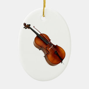 "Cello 1" Entwurfsgeschenke und -produkte Keramikornament