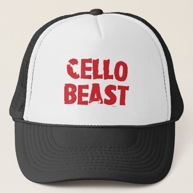 Cello Beast Hat Truckerkappe (Vorderseite)