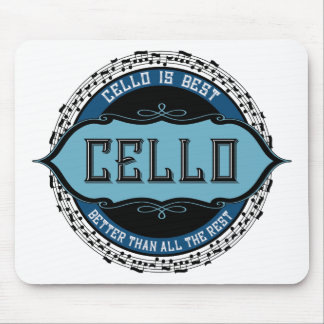 Cello Best Musiknote Circle Mousepad