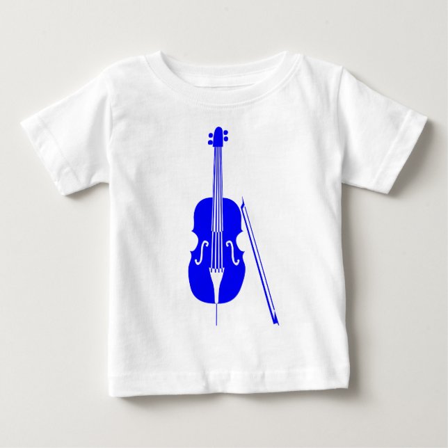 Cello - Blau Baby T-shirt (Vorderseite)