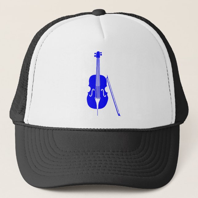 Cello - Blau Truckerkappe (Vorderseite)