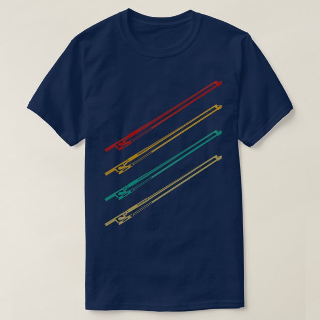 Cello bow retro cello T-Shirt (Design vorne)