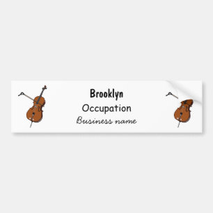 Cello-Cartoon-Abbildung Autoaufkleber