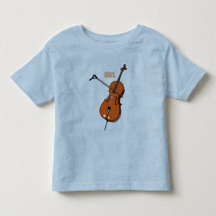 Cello-Cartoon-Abbildung Kleinkind T-shirt