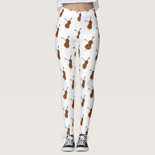 Cello-Cartoon-Abbildung Leggings