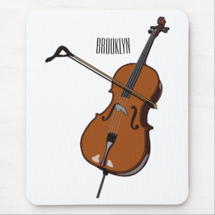 Cello-Cartoon-Abbildung Mousepad