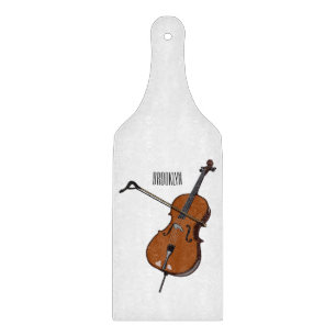 Cello-Cartoon-Abbildung Schneidebrett