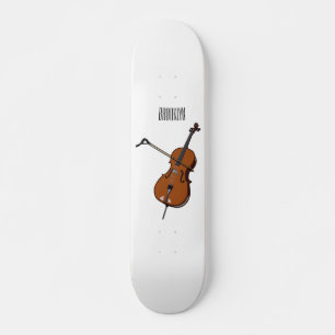 Cello-Cartoon-Abbildung Skateboard