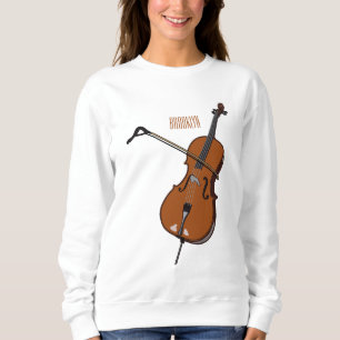 Cello-Cartoon-Abbildung Sweatshirt
