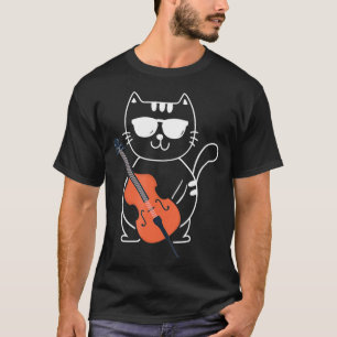 Cello Cat Orchestra Classic Music Cellist Cello T-Shirt