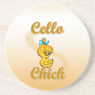 Cello Chick Getränkeuntersetzer