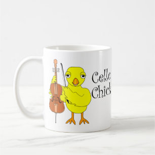 Cello Chick Text Kaffeetasse