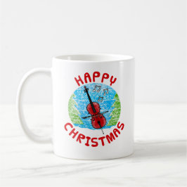 Cello Christmas Cellist Music Teacher Kaffeetasse