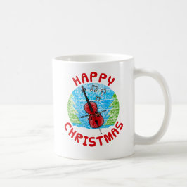 Cello Christmas Cellist Music Teacher Kaffeetasse