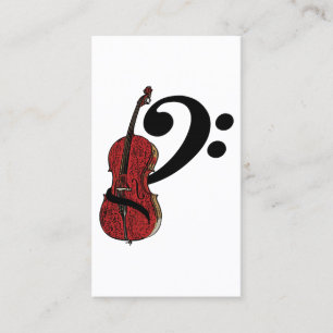 Cello Clef Visitenkarte