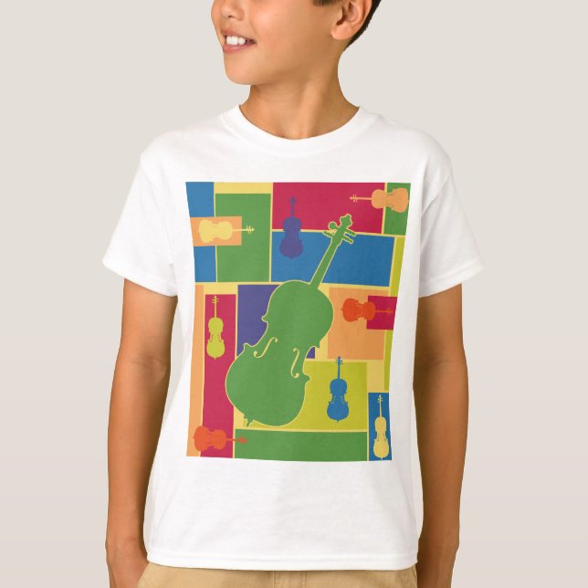 Cello Colorblocks Kids Sweatshirt T-Shirt (Vorderseite)