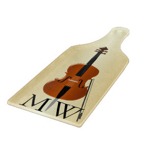 Cello Design Mit Monogramm Schneidebrett