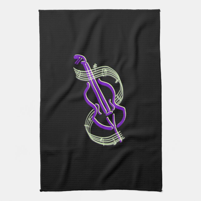 Cello-Entwurf Geschirrtuch (Vertikal)