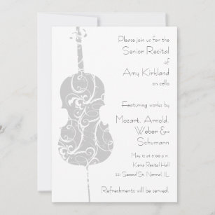 Cello Erwägungsgrund Einladung
