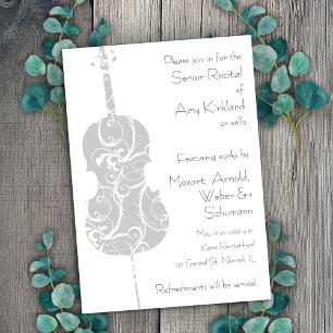 Cello Erwägungsgrund Einladung