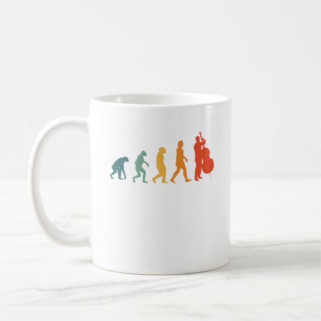 Cello Evolution Retro Orchestra Player Kaffeetasse (Links)