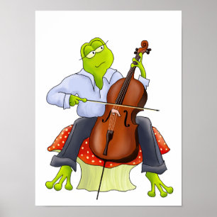 Cello Frosch Art Print Poster