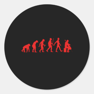 Cello für Cellist Chello Player Runder Aufkleber