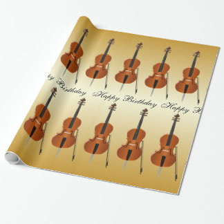 Cello-Geburtstag Geschenkpapier