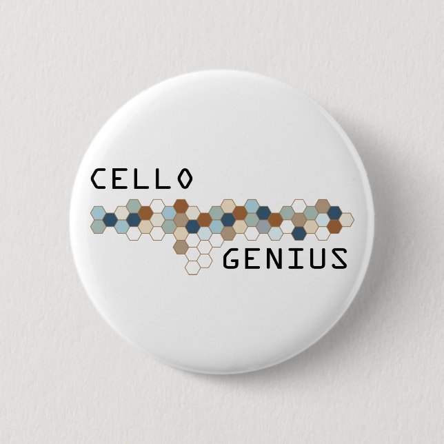 Cello-Genie Button (Vorderseite)