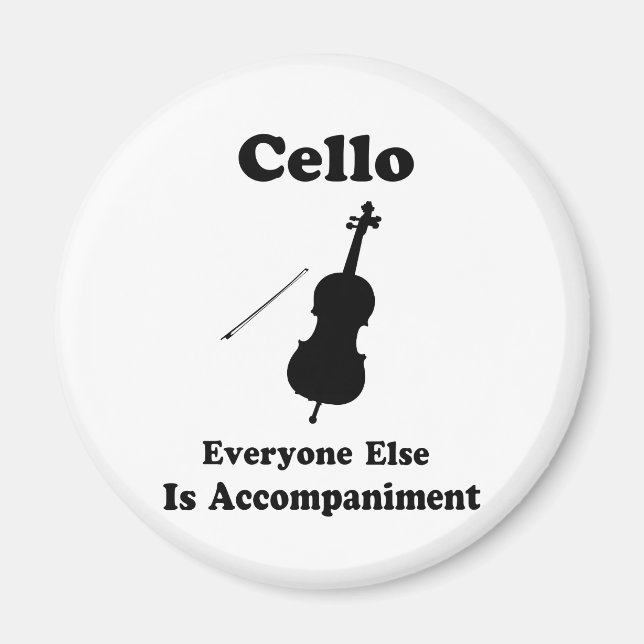 Cello Geschenk Magnet (Vorne)