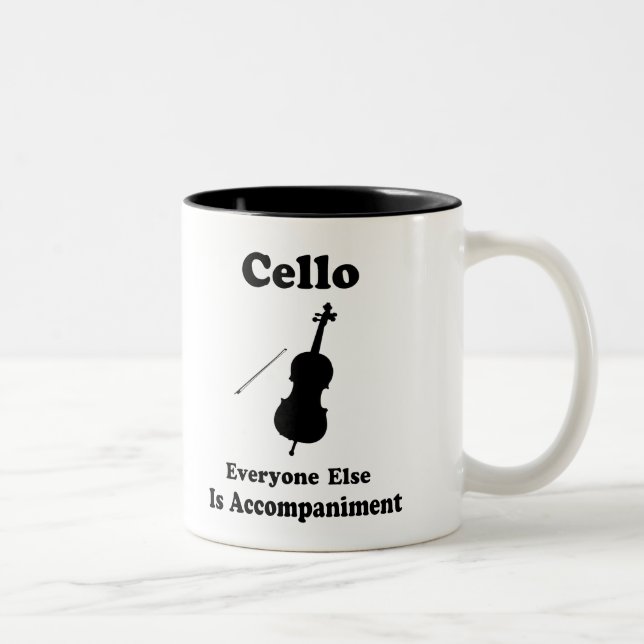 Cello-Geschenk Zweifarbige Tasse (Rechts)