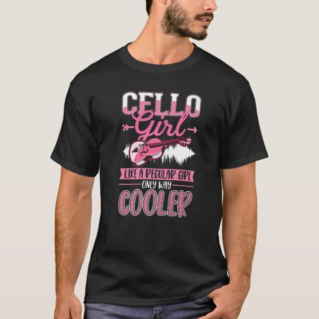 Cello Girl Cellist Cello Player  5 T-Shirt (Vorderseite)