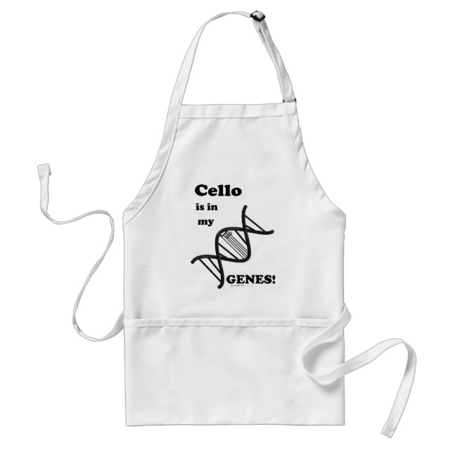 Cello ist in meinen Genen Schürze (Vorne)