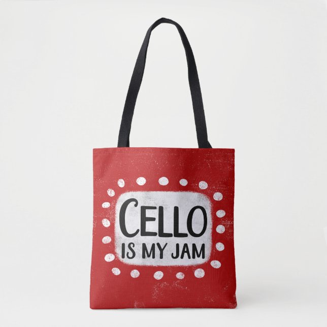 Cello ist meine Jam Tote Tasche (Vorderseite)
