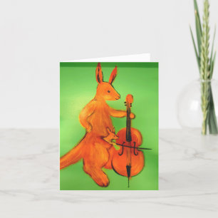 Cello: Kangaroos Dankeskarte