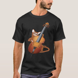 Cello-Katzen-Orchester Klassische Musik Saiten Cel T-Shirt