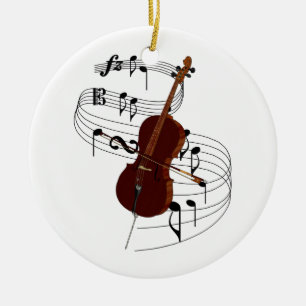 Cello Keramik Ornament