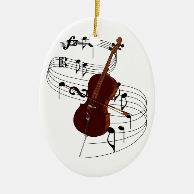 Cello Keramikornament (Vorne)