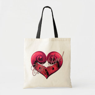 Cello-Liebe Rosa-Tasche Tragetasche