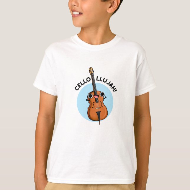Cello-llujah Funny Cello Pun T-Shirt (Vorderseite)