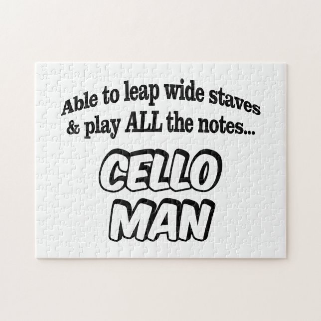 Cello Man - Music Superhero Puzzle (Horizontal)