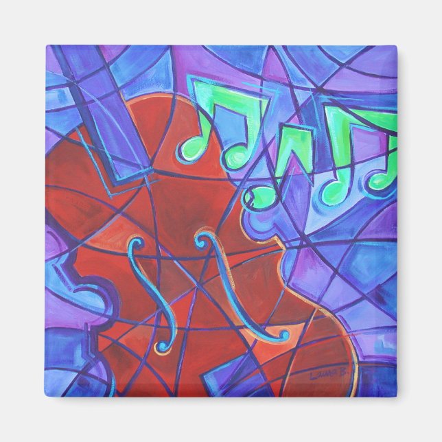 Cello Mosaic Magnet (Vorne)